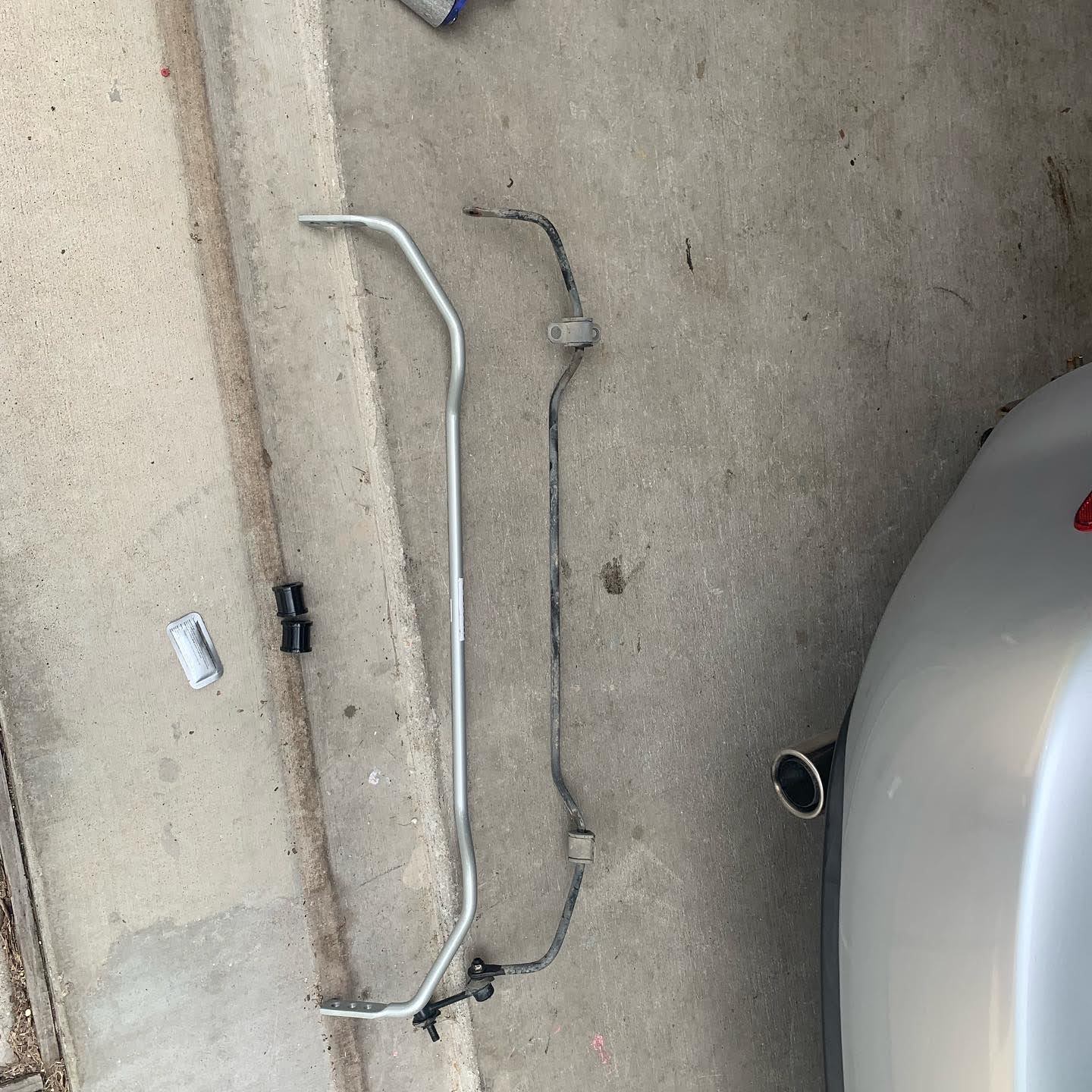 The old a new sway bars.